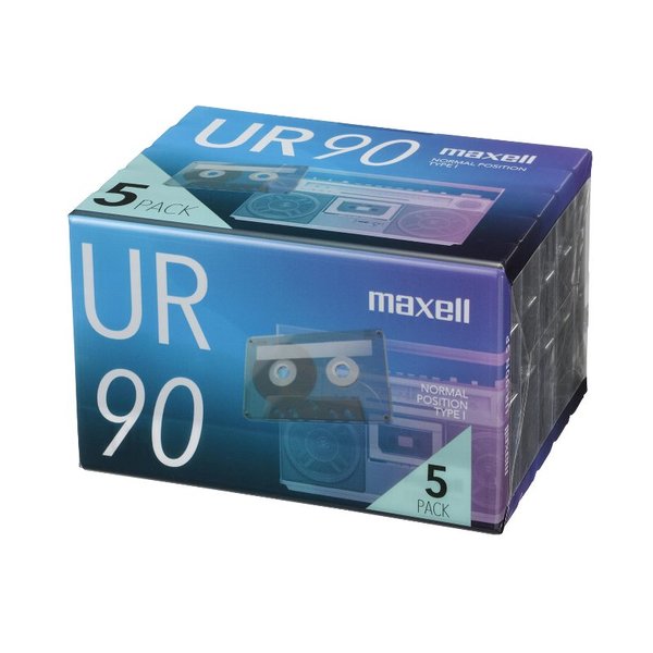 【納期約2週間】【お一人様10点まで】UR-90N 5P maxell マクセル 録音用カセットテープ 90分 5巻 UR90N5P