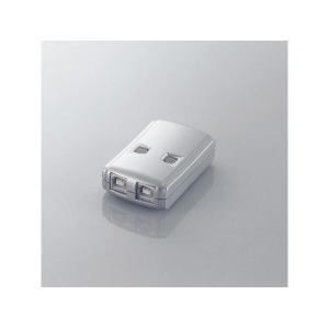 【納期約2週間】【お一人様1点まで】ELECOM エレコム USS2-W2 USB2.0対応切替器 2切替 USS2W2