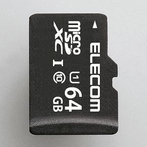 【納期約2週間】【お一人様1点まで】ELECOM エレコム MF-DMR064GUL microSDHCメモリカード(UHS-I対応) 64GB MFDMR064GUL