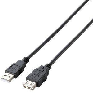 【納期約2週間】【お一人様1点まで】ELECOM エレコム U2C-JE50BK エコUSB2.0延長ケーブル(AM-AFタイプ) 5.0m U2CJE50BK