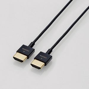 Ǽ1ʾۡڤ1ޤǡELECOM 쥳 CAC-HD14US15BK HIGH SPEED HDMI֥(ȥ饹) 1.5m