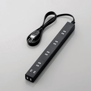 【納期約7〜10日】【お一人様1点まで】ELECOM エレコム T-NSL-2610BK ほこり防止シャッター付きスリム..