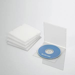 【納期約7〜10日】【お一人様1点まで】ELECOM エレコム CCD-JPCS5CR Blu-ray DVD CDケース(スリム PP 1枚収納 5パック) クリア