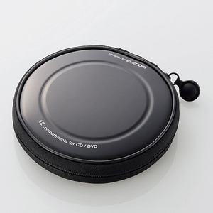 【納期約2週間】【お一人様1点まで】ELECOM エレコム CCD-H12BK CD／DVDファスナーケース 12枚収納 （..