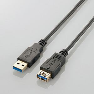 【納期約2週間】【お一人様1点まで】ELECOM エレコム USB3.0ケーブル USB3-EX10BK USB3EX10BK