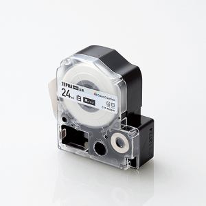 【納期約7〜10日】【お一人様1点まで】カラークリエーション CTC-KSS24K キングジム「テプラ」PROシリーズ用テープカートリッジ(白テープ 黒文字 24mm) 【納期約7〜10日】【お一人様1点まで】カラークリエーション CTC-KSS24K キングジム「テプラ」PROシリーズ用テープカートリッジ(白テープ 黒文字 24mm)