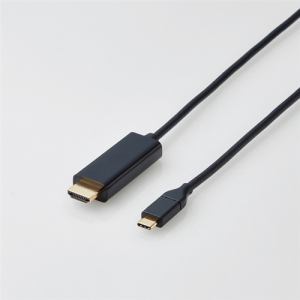 Ǽ710ۡڤ1ޤǡELECOM 쥳 CAC-CHDMI20BK USB Type-CHDMIѴ֥ 2.0m CACCHDMI20BK