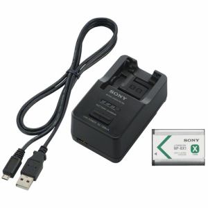 メーカー名：ソニー商品名：アクセサリーキット型番：ACC-TRBXJANコード：4905524899054◆ バッテリー（NP-BX1）とUSB出力が可能なチャージャー（BC-TRX）のキット◆ 旅先やイベントでもバッテリー残量を気にせず撮影できる◆ 本体使用中にチャージャーと予備バッテリーを使って充電可能※ NP-BX1の満充電時間：2時間15分【 付属品 】マイクロUSBケーブル、NP-BX1