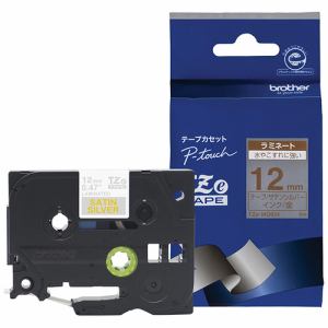 商品名 ラベルライター用おしゃれテープ 12mm幅（金文字/サテンシルバー）　TZe-MQ934 型番 TZe-MQ934 JANコード 4977766703079 メーカー ブラザー 色 サテンシルバー（つや消し） テープ幅 12mm テ...