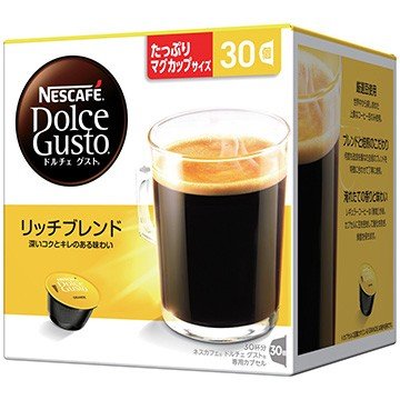 ネスカフェ ドルチェグスト　コーヒー 【納期約7～10日】ネスレ RBM16001 マグナムパック リッチブレンド 30杯分 ネスカフェ ドルチェグスト専用カプセル