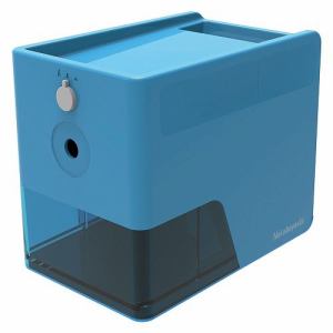 【納期約7〜10日】ナカバヤシ DPS-601KB 電動鉛筆削り スリムトレータイプ ブルー DPS601KB