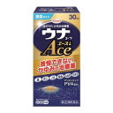 【製品名】ウナコーワエースL (30g)【内容量】30g【製品特長】虫さされ・かゆみ治療薬毛虫、ムカデ、ダニ、ノミなどの毒虫やクラゲなどにさされたりすると、皮膚は敏感に反応して強い炎症と激しいかゆみにおそわれることがあります。そのままにしておくと、赤みやはれがどんどん増してきたりして、症状が悪化する場合があります。ウナコーワエースLは、このような虫さされ症状にしっかり効くように製剤設計されています。炎症によく効くアンテドラッグ型ステロイド成分(PVA:プレドニゾロン吉草酸エステル酢酸エステル)に、かゆみの伝わりを止めるリドカイン塩酸塩、すばやくかゆみを鎮めるジフェンヒドラミン塩酸塩、患部に清涼感を与える2種の清涼成分が同時配合されています。また、本剤は患部に直接塗れるスポンジ容器を採用し、手を汚さずに手軽に使えます。【使用上の注意】《してはいけないこと》（守らないと現在の症状が悪化したり、副作用が起こりやすくなります）《相談すること》1.次の人は使用前に医師、薬剤師又は登録販売者に相談してください(1)医師の治療を受けている人。(2)妊婦又は妊娠していると思われる人。(3)薬などによりアレルギー症状を起こしたことがある人。(4)患部が広範囲の人。(5)湿潤やただれのひどい人。2.使用後、次の症状があらわれた場合は副作用の可能性がありますので、直ちに使用を中止し、この添付文書を持って医師、薬剤師又は登録販売者に相談してください関係部位・・・症状皮膚・・・発疹・発赤、かゆみ、はれ皮膚(患部)・・・みずむし・たむし等の白癬、にきび、化膿症状、持続的な刺激感3.56日間使用しても症状がよくならない場合は使用を中止し、この添付文書を持って医師、薬剤師又は登録販売者に相談してください【用法・用量】1日数回適量を患部に塗布してください。容器の使い方1.まずキャップをはずして、図のように容器を逆さに持ってください。2.ムラなく塗れるようスポンジ面を軽く患部に押しつけ、液を充分に浸透させて塗布してください。3.使用後は必ずキャップをしっかりしめてください。※使用感がよく、破れにくいスポンジ素材を使用していますが、液がスポンジ面に充分浸透していないと、スポンジ面が破れるおそれがありますので、注意してください。1.用法・用量を守ってください。2.小児に使用させる場合には、保護者の指導監督のもとに使用させてください。3.目に入らないように注意してください。万一、目に入った場合には、すぐに水又はぬるま湯で洗ってください。なお、症状が重い場合には、眼科医の診療を受けてください。4.外用にのみ使用してください。5.薬剤塗布後の患部をラップフィルム等の通気性の悪いもので覆わないでください。また、ひざの裏やひじの内側等に使用する場合は、皮膚を密着(正座等)させないでください。【成分・分量】1mL中成分・・・分量・・・作用プレドニゾロン吉草酸エステル酢酸エステル(PVA)・・・1.5mg・・・炎症患部でよく効き、体内でおだやかな物質に分解されるアンテドラッグ型ステロイド成分で、炎症によるはれや赤みをしっかり抑えます。リドカイン塩酸塩・・・10.0mg・・・局所麻酔作用により、かゆみの伝わりを止め、かゆみを感じなくします。ジフェンヒドラミン塩酸塩・・・20.0mg・・・湿疹やかゆみ等のもととなるヒスタミンの働きを抑え、かゆみを鎮めます。l-メントール・・・35.0mg・・・患部に清涼感を与え、かゆみをやわらげます。dl-カンフル・・・10.0mg・・・患部に清涼感を与え、かゆみをやわらげます。〔添加物〕ラウロマクロゴール、エデト酸Na、エタノール【保管及び取扱い上の注意】1.高温をさけ、直射日光の当たらない涼しい所に密栓して保管してください。2.小児の手の届かない所に保管してください。3.他の容器に入れ替えないでください。(誤用の原因になったり品質が変わります。)4.本剤のついた手で、目など粘膜に触れないでください。5.容器が変形するおそれがありますので、車の中など、高温になる場所に放置しないでください。容器の変形により、スポンジ部分の脱落や、液もれがおこるおそれがありますので注意してください。6.本剤が衣類や寝具などに付着し、汚れた場合にはなるべく早く水か洗剤で洗い落としてください。7.メガネ、時計、アクセサリーなどの金属類、衣類、プラスチック類、床や家具などの塗装面等に付着すると変質することがありますので、付着しないように注意してください。8.火気に近づけないでください。9.使用期限(外箱及び容器に記載)をすぎた製品は使用しないでください。【問い合わせ先】興和株式会社 医薬事業部 お客様相談センター〒103-8433 東京都中央区日本橋本町三丁目4-143-3279-7755月〜金(祝日を除く)9:00〜17:00【広告文責】株式会社　イーウェルネス　03-5280-5300【購入制限のある商品について】お一人様○点までと記載のある商品につきましては、・同一名義のご購入・同一住所・同一世帯でのご購入・同一住所への配送の場合上記に該当し、複数件数のご注文が判明しました場合、キャンセルさせていただく場合がございます。予めご了承ください。