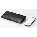 【納期約7~10日】エレコム DH-SW4KC41BK HDMI 切替器 USB Type-C×1入力 タイプA×4入力 1出力 4K 60Hz HDMI2.0b ブラック