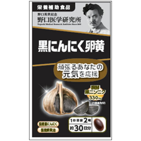 【納期約3週間】【お一人様3点まで】野口医学研究所 黒にんにく卵黄 60粒