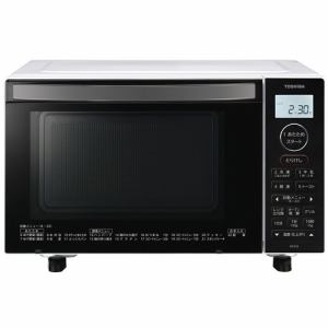 東芝 ER-X18(W) オーブンレンジ 18L ホワイトERX18(W)発売日：2022年10月16日●すばやくパワフル900W「900W」のパワフル出力ですばやく加熱。●「庫内よごれプロテクト」だからこびりつきにくいよごれがつきにくい撥水・撥油コーティングでお手入れラクラク。※天井、扉部、底面を除く。付着したよごれは拭き取ってください。●「フラット庫内」だから大きなお弁当もラクに入る食品の出し入れも、庫内のお手入れもラクラク。●「ホワイトバックライト液晶」だから見やすく使いやすい&nbsp;【仕様】外形寸法(高さ×幅×奥行)：302×485×376mm※ハンドル含まず本体質量：12kg庫内形状：フラット庫内有効寸法(高さ×幅×奥行)：約189×約283×約321mmセンサー種類：絶対湿度センサー庫内コーティング：庫内よごれプロテクト ※天井、扉部、底面を除く電源周波数：ヘルツフリーレンジ出力(最大)：900Wレンジ出力(手動)：900W※/600・500W連続/200W相当 ※定格高周波出力900Wは短時間高出力機能(最大2分)であり、定格連続高周波出力は600Wです。600Wへは自動的に切り替わります。年間消費電力量：73.4kWh/年年間消費電力量(待機時)：0kWh/年省エネ機能：オートパワーオフ解凍機能：有(全解凍・グラム合わせが必要です)液晶表示バックライト：有(ホワイト)設置条件：左右10cm以上、後方10cm以上、上方15cm以上あけて下さい。左右どちらか一方は開放して下さい。