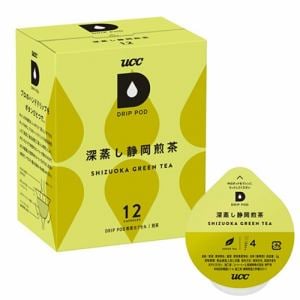 【納期約2週間】UCC上島珈琲 DPGT002 深蒸し静岡煎茶 DRIP POD コーヒーメーカー 専用 カプセル 緑茶 ドリップポッド 12個入(12杯分)