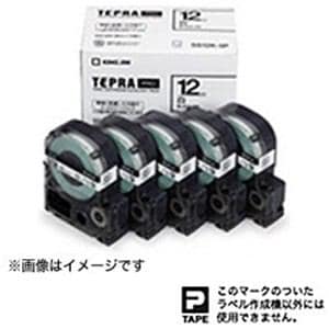 【納期約2週間】キングジム SS12K5P テプラ 白ラベルテープ (白テープ/黒文字/12mm幅・5個パック) 【納期約2週間】キングジム SS12K5P テプラ 白ラベルテープ (白テープ/黒文字/12mm幅・5個パック)