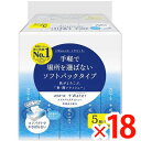 【納期約3週間】(717082)x18 大王製紙 エリエール+Water ソフトパック 120W 5P ×18(3)