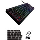 【納期約7〜10日】エレコム TK-VK310SBK ゲーミングキーボード テンキーレス・RGB LED搭載 V custom VK310S(銀軸) ブラック TKVK310SBK(2)