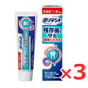 【納期約3週間】(731210)x3 ポリデント 残存歯を守る薬用ハミガキ 100g ×3