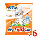【納期約3週間】(37845)×6 ユニ・チャーム デオサンド 紙砂 5L ×6