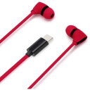 【納期約3週間】PGA PG-SECE4RD1 USB Type-Cコネクタ ステレオイヤホン カナルタイプ Premium Style コード長1.2m レッド PGSECE4RD1(2)