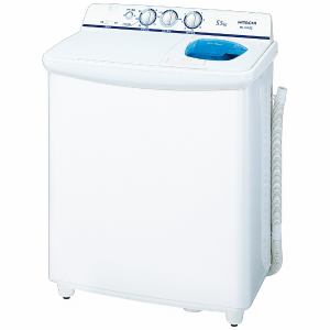 【納期約7～10日】【配送設置商品】【水道ホース】HITACHI 日立 PS-55AS2-W 2槽式洗濯機 「青空」（洗濯5.5kg）ホワイト PS55AS2「縦型」「見積り不要」(小)