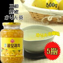 [送料無料][オットギ三和]＼5個セット／サンファかりん茶500g×5個◆オットギ/韓国産/韓国お茶/伝統お茶/健康茶/韓国飲料/韓国ドリンク/韓国お土産◆茶/三和はちみつかりん茶5瓶