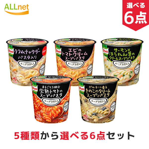 【送料無料】 味の素 クノール スープDELI 選べる6点セット 食入セット カップスープ インスタントスープ スープデリ