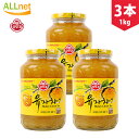 【まとめてお得】【送料無料】オットギ三和 \3個セット/サンファ 柚子茶 1Kg 韓国食品 蜂蜜ゆず茶