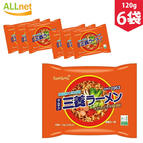 【まとめてお得・送料無料】サンヤンラーメン 三養ラーメン 6個セット /サムヤンラーメン/Samyang Original Ramen/120g/サムヤンラーメン イカゲーム