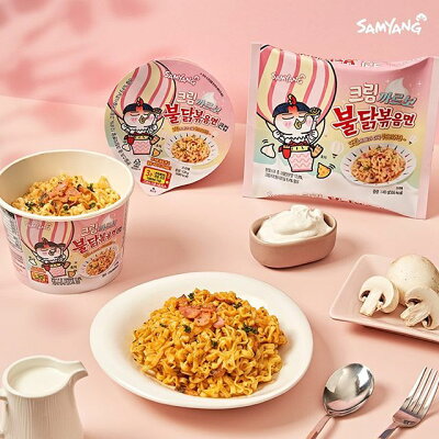 オールネショップ 【送料無料】SAMYANG 三養 クリームカルボブルダック炒め麺 140g×10袋セット プルタク炒め麺 プルダックポックンミョン/プルタク炒め麺/韓国 麺/カルボ ブルダック/カルボ プルダックポックンミョン ハラル HALAL ブルダックポックンミョン カルボブルダック炒め麺 画像2