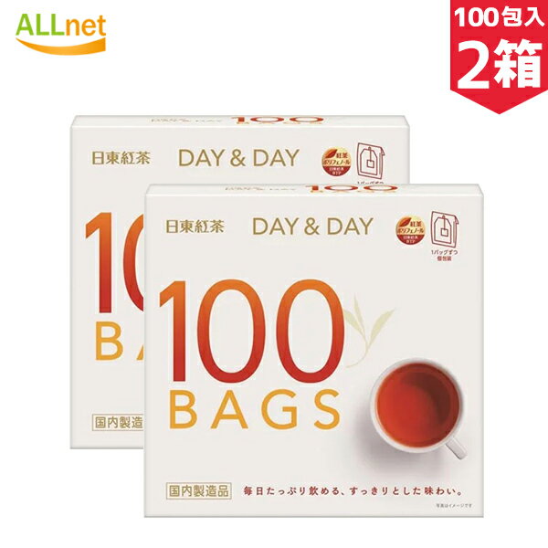 【まとめてお得・送料無料】 日東紅茶 DAY&DAY ティーバッグ 100袋入×2箱セット 紅茶ティーバッグデイ&デイ / 紅茶ティーバッグDAY&DAY / 日東紅茶 / ディ＆ディ ティーバッグ 紅茶