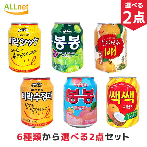 韓国飲料(ジュース) 6種から選べる2