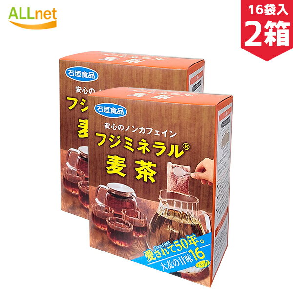 【クーポン配信中♪・送料無料】石垣食品 フジミネラル麦茶 160g(10g・16袋)×2箱セット ムギ茶 フジミネラル麦茶S