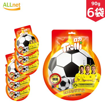 【送料無料】Trolli トローリ サッカーボールグミ 90g(5個入)×6袋セット トローリロカ サッカーボールグミ youtube 地球グミ ゼリー ハニーゼリー 目玉グミ 哺乳瓶グミ マンゴーグミ ストロベリー パンダ 韓国 お菓子 地球グミ 詰め合わせ ロカTrolli スーパーキックグミ