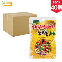 【まとめてお得】【送料無料】ヘテ ひまわりの種入りチョコ 40g×40袋 1BOX ひまわりチョコ ひまわり ひまわりの種 チョコレート 菓子 韓国食品 韓国菓子 ヘテ ひまわり 種入り チョコ ボール