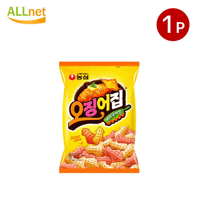 農心　オジンオチップ いかバター焼き味スナック　78g×1袋　お菓子　韓国食品　韓国菓子