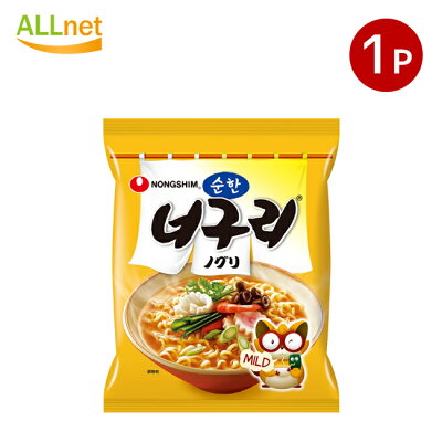 オールネショップ ノグリラーメン(甘辛)マイルド 120gX1袋 韓国らーめん 袋麺 インスタントラーメン