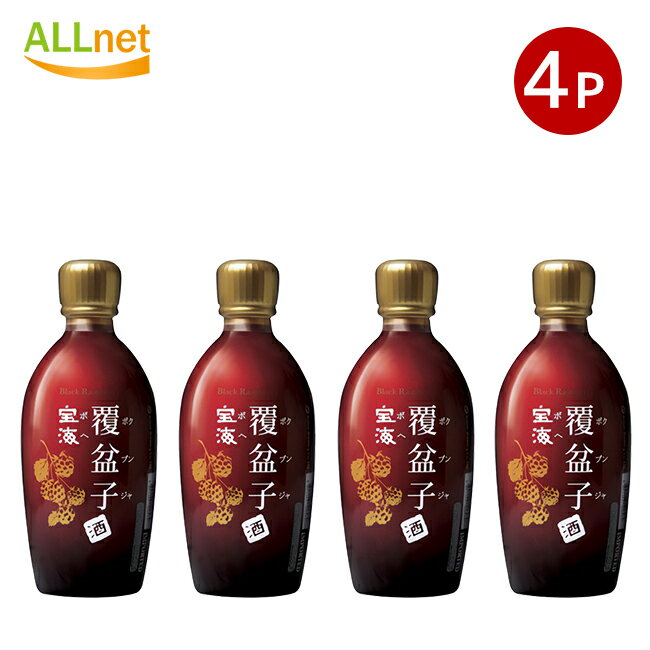 送料無料 宝海 ボヘ 覆盆子酒 ボクブンジャ 14度 375ml×4本セット 瓶