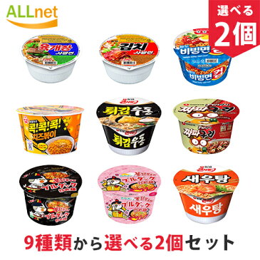 【まとめてお得】韓国カップラーメンセット 9種類から選べる2個セット 辛ラーメン 韓国ラーメン ノグリラーメン ブルダック 炒め麺 チャパゲティ チーズラーメン 安城湯麺 イカチャンポン 三養ラーメン アンソンタンミョン プルダックポックンミョン