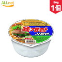 「韓国 農心」ユッケジャンカップラーメン 86g×1個　輸入食品 ユッケジャンラーメン 韓国食材/韓国料理/韓国お土産/韓国ラーメン/非常食/防災用/防災グッズ/乾麺/インスタントラーメン/ユッケジャンサバル麺カップ/キムチ 焼肉 ユッケジャンカップ麺 ユッケジャン カップ麺