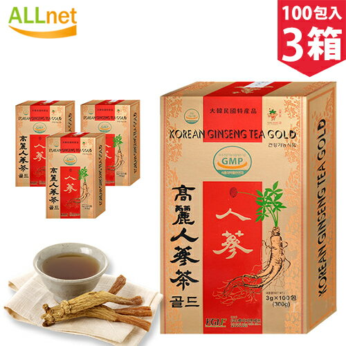 ※送料について 　この商品は届け先が沖縄、離島など一部地域は追加送料がかかります。 商　品　名 商品名:高麗人参茶（紙箱） ブ ラ ン ド 株式会社KGNF 内　　　容 900g（3g x 100x3包） 原　材　料　名 人参濃縮液（サポニン80mg/g）、ブドウ糖など 使　用　方　法 ■賞味期限(別途表記)■開封後すぐ。直射日光、高湿多湿を避けて涼しい所に保存して下さい。 広　告　文　責 有限会社ItempiaJapan (TEL：048-242-3801) 商品カテゴリ 健康食品 区 分 韓国製・食品