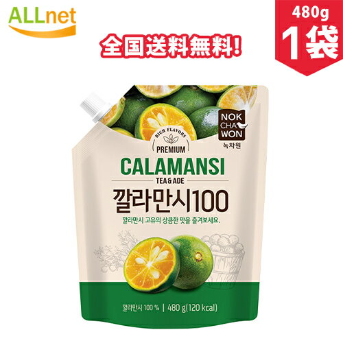 【全国送料無料】緑茶園 濃いカラマンシーエキス100% 480g×1袋 韓国緑茶園製造 果汁100% ウォーター エード サラダ ヨガト 各種料理 希釈タイプ 美酢 ミチョ 美茶 シークヮーサー