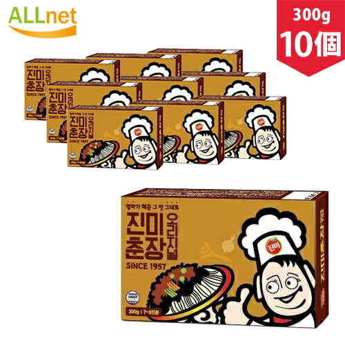 眞味 ジンミ チュンジャン 300g×10個セット　韓国食品 韓国料理/韓国食材/調味料/韓国ソース/中華料理/ジャージャー麺ソース コチュジャン 『珍味』チュンジャン｜ジャージャーソース じゃじゃ麺 チャジャン 黒味噌 韓国調味料 マラソン ポイントアップ祭