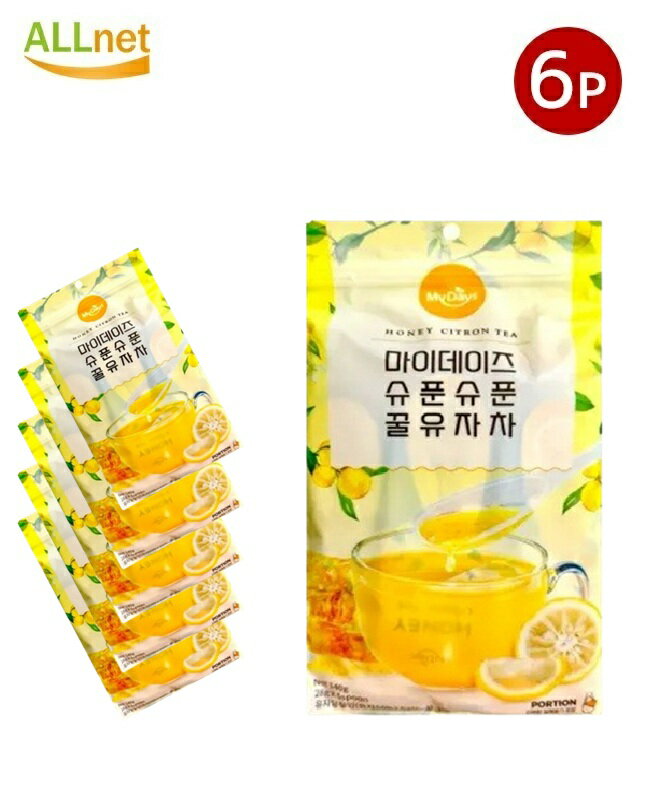 【送料無料】韓国 My Days スプーン型 ハチミツゆず茶(5スプーン入) ×6袋セット マイデイズハニーゆず茶スプーン はちみつゆず茶 ハニ..