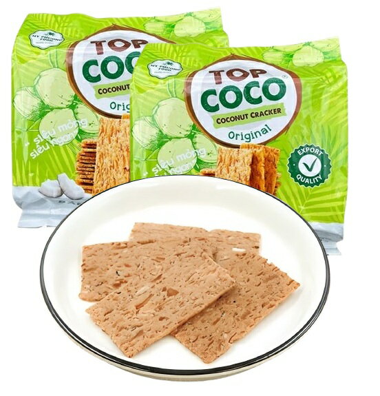 オールネショップの送料無料 焼きココナッツ クラッカー 150g×8個セット トップ ココ ココナッツクラッカー オリジナルフレーバー ベトナム産 BANH DUA NUONG TOPCOCO｜アングル2