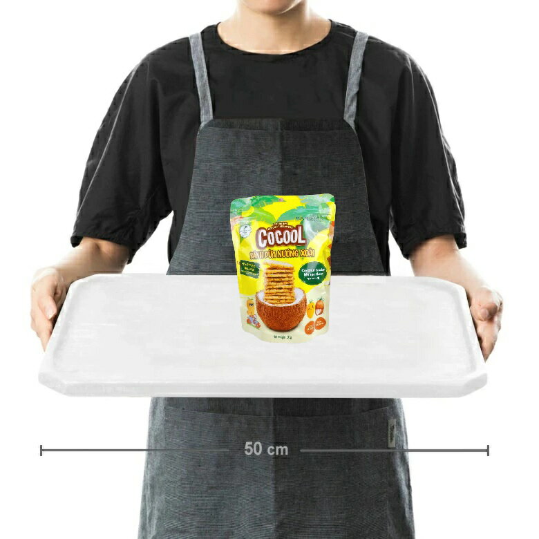 オールネショップの送料無料 コクール COCOOL 焼き ココナッツクラッカー マンゴー味 50g×40袋セット ベトナム産 BANH DUA NUONG TOPCOCO｜アングル3