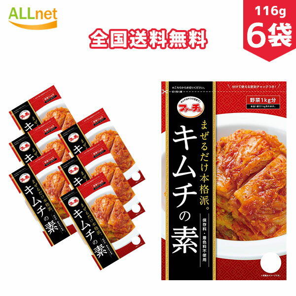 【全国送料無料】ファーチェ　キムチの素 116g×6袋セット　韓国料理　韓国食品　キムチ　キムチの素　混ぜるだけ キムチの素 ファーチェ キムチ素