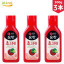 【まとめてお得・送料無料】スンチャン 酢入りコチュジャン 300g×3本セット チョコチュジャン コチュジャン 甘辛口 刺身 韓国調味料 韓国料理 韓国食品